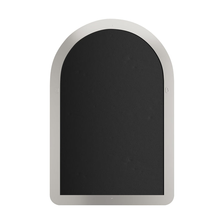 Rohe 24" Arched Mirror, Satin Nickel