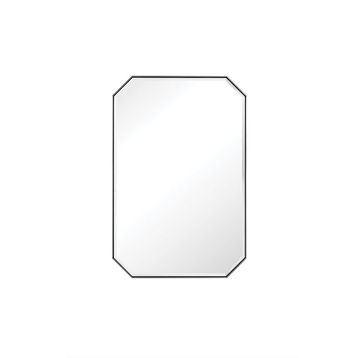 Rohe 24" Octagonal Mirror, Satin Nickel
