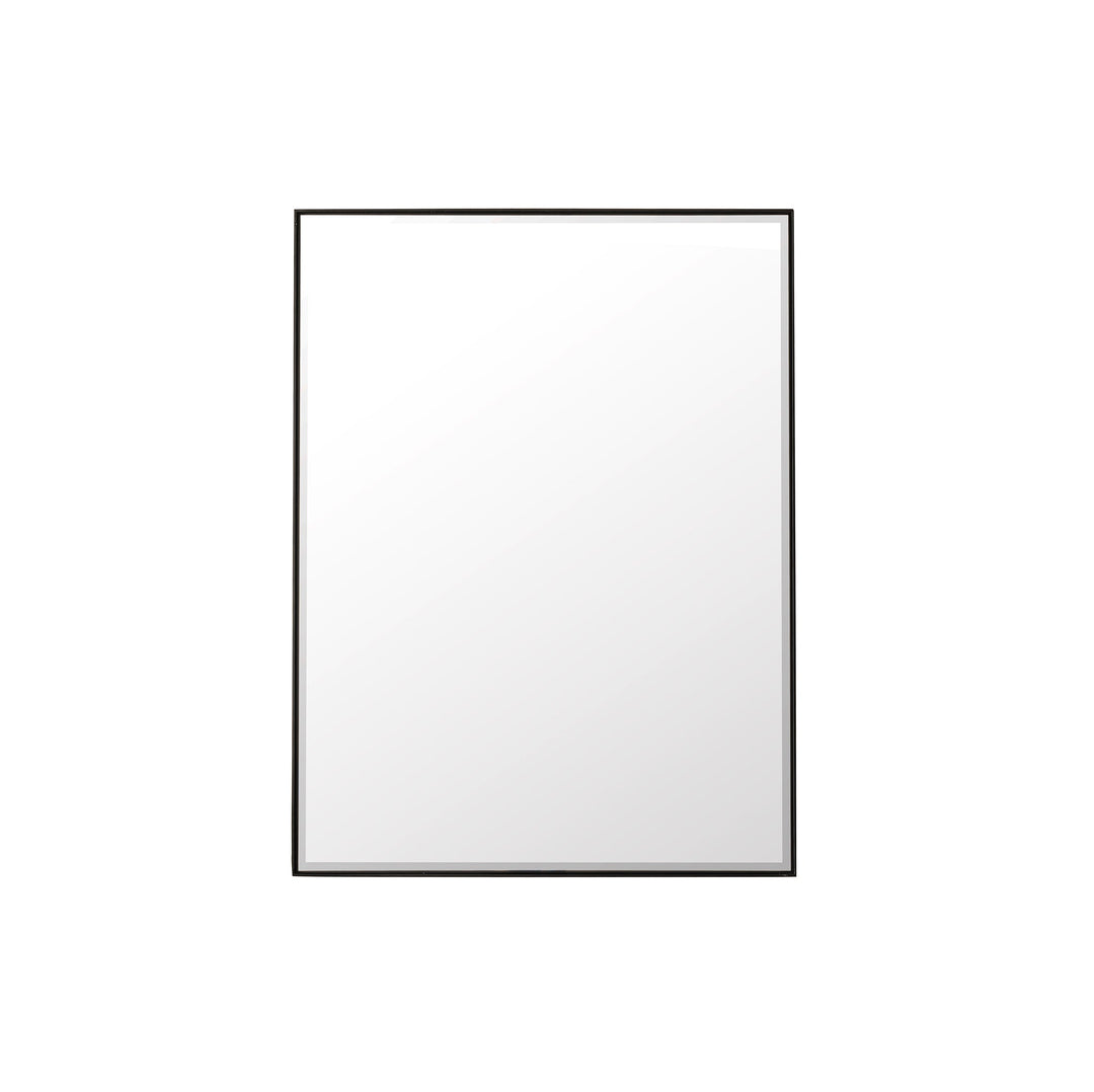 Rohe 30" Rectangular Mirror, Matte Black