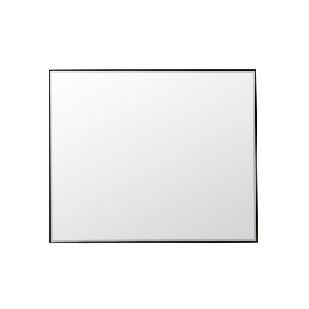 Rohe 48" Rectangular Mirror, Matte Black