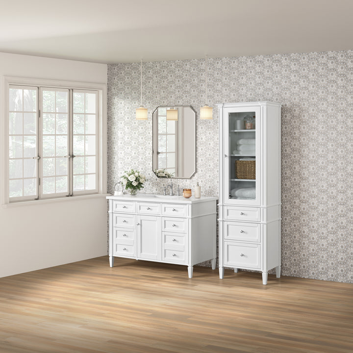 Brittany Linen Cabinet, Bright White