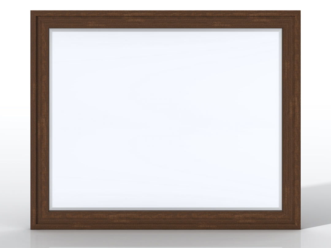 Addison 48" Rectangular Mirror, Mid-Century Acacia