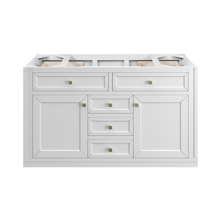 Chicago 48" Single Vanity, Glossy White, w/ 3 CM Charcoal Soapstone Silestone® Top