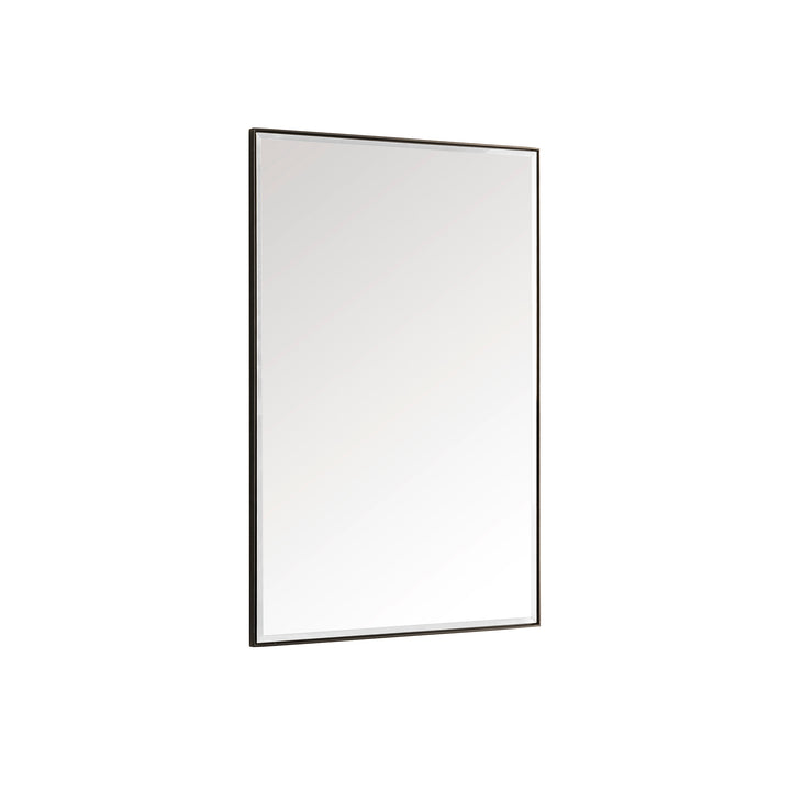 Rohe 26" Rectangular Mirror, Matte Black