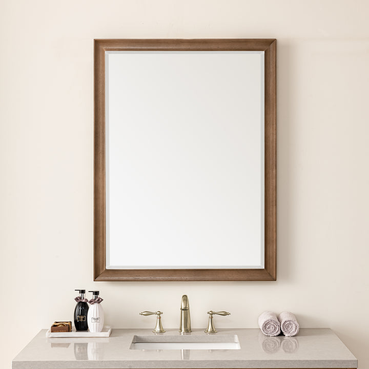 Glenbrooke 30" Mirror, Whitewashed Walnut