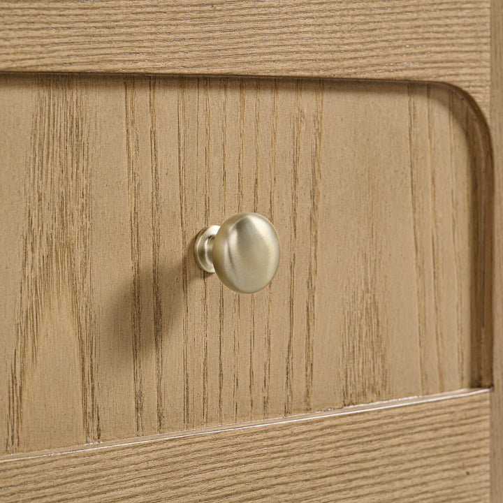 Laurent 60" Single Vanity, Light Natural Oak, w/ 3 CM Ethereal Noctis Quartz Top