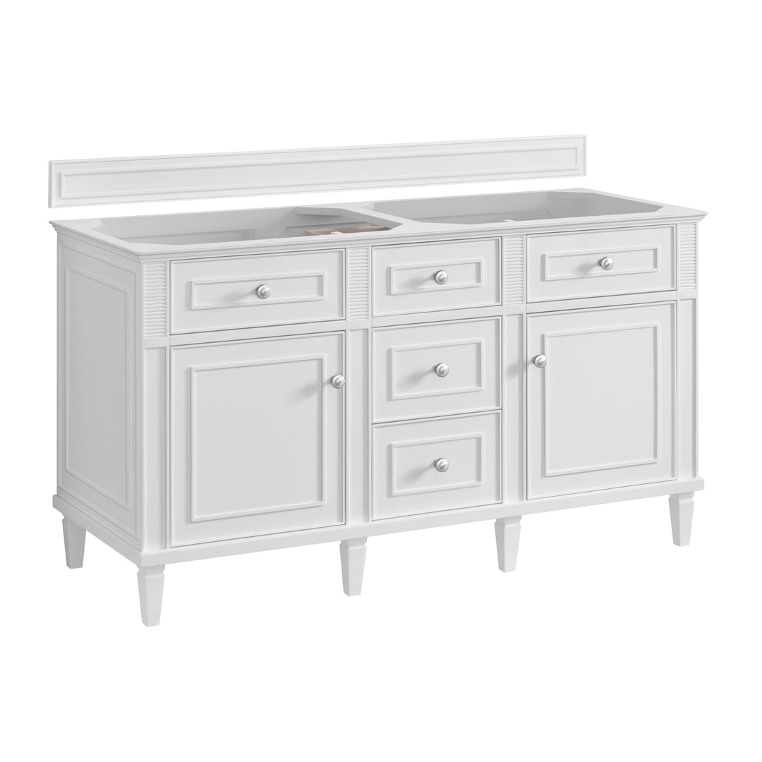 Lorelai 60" Double Vanity, Bright White