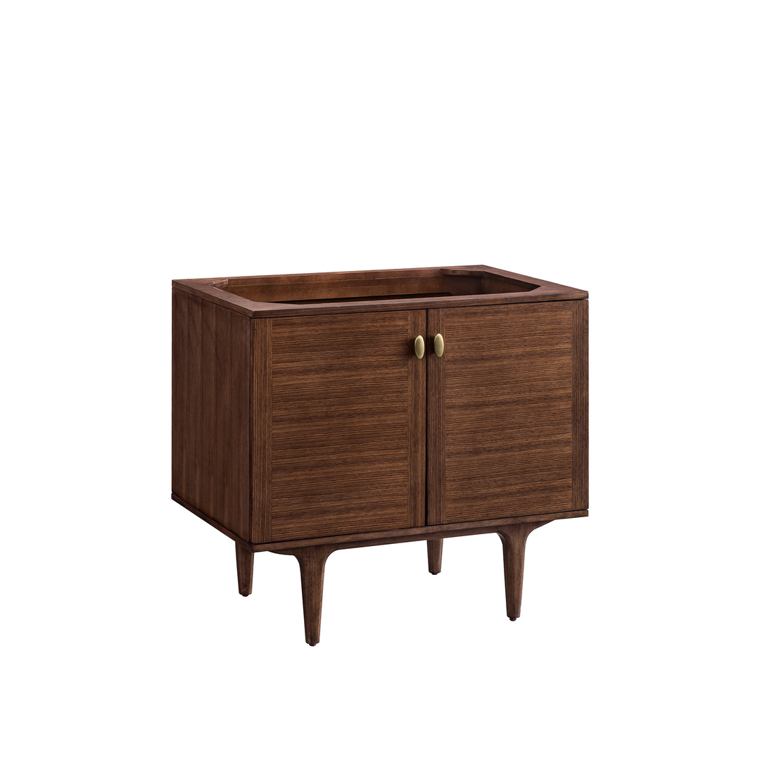 Amberly 36" Single Vanity Cabinet, Mid-Century Walnut