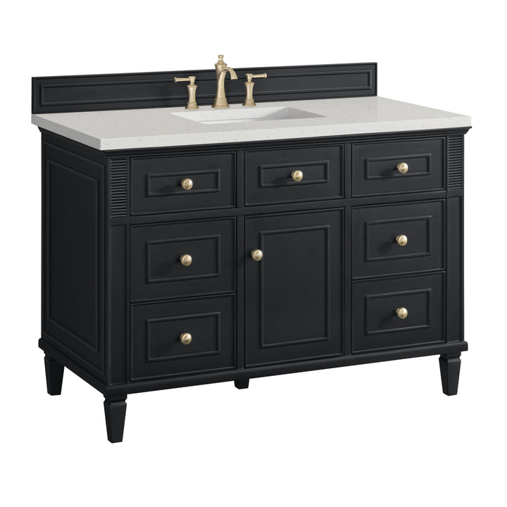 Lorelai 48" Single Vanity, Black Onyx w/ 3 CM Lime Delight Silestone Top