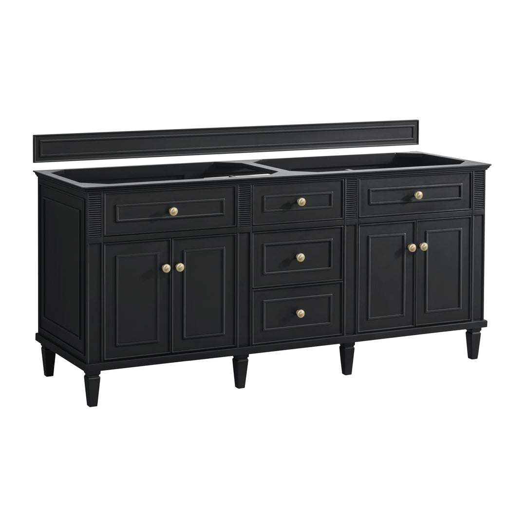 Lorelai 72" Double Vanity, Black Onyx
