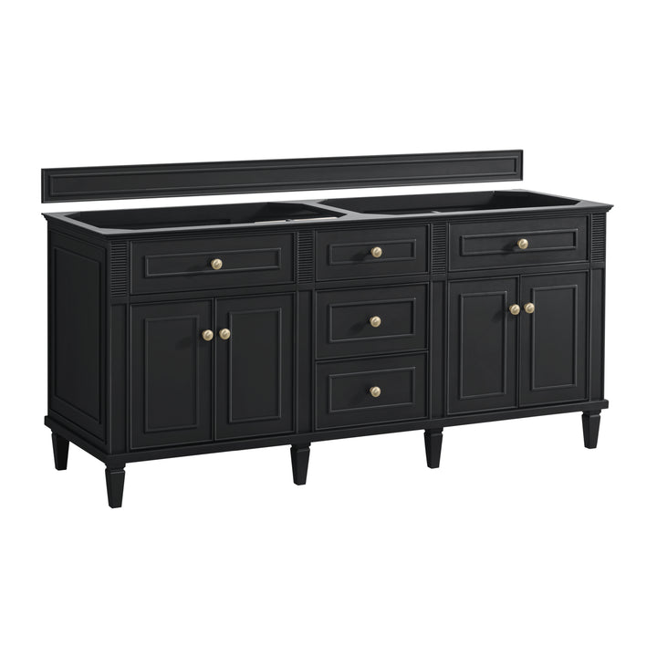 Lorelai 72" Double Vanity, Black Onyx