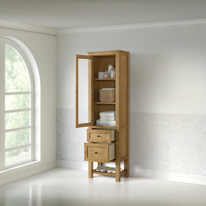 Breckenridge Linen Cabinet, Light Natural Oak