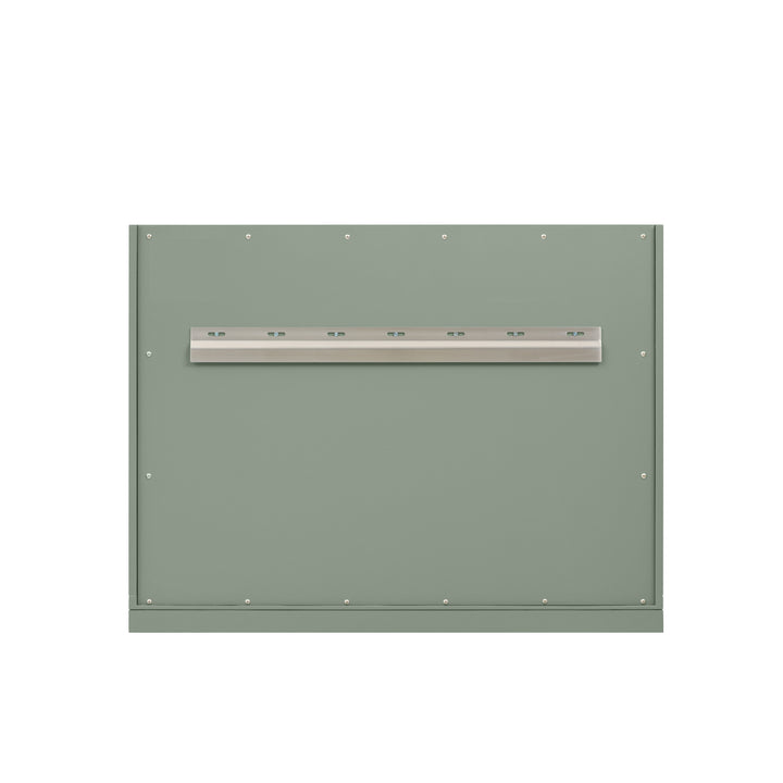 Chicago 36" Single Vanity, Smokey Celadon, w/ 3 CM Eternal Jasmine Pearl Silestone® Top