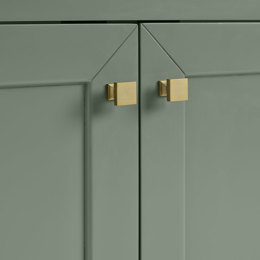 Chicago 60" Single Vanity, Smokey Celadon, w/ 3 CM Ethereal Noctis Silestone® Top