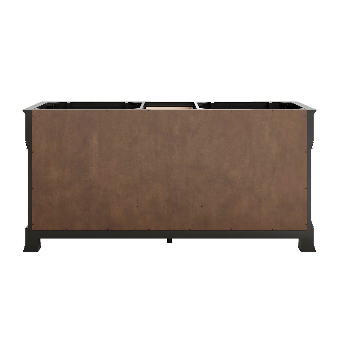 Brookfield 72" Double Vanity, Black Onyx w/ 3 CM Ethereal Noctis Silestone® Top