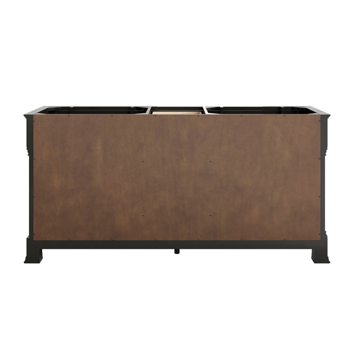 Brookfield 72" Double Vanity, Black Onyx w/ 3 CM Ethereal Noctis Silestone® Top