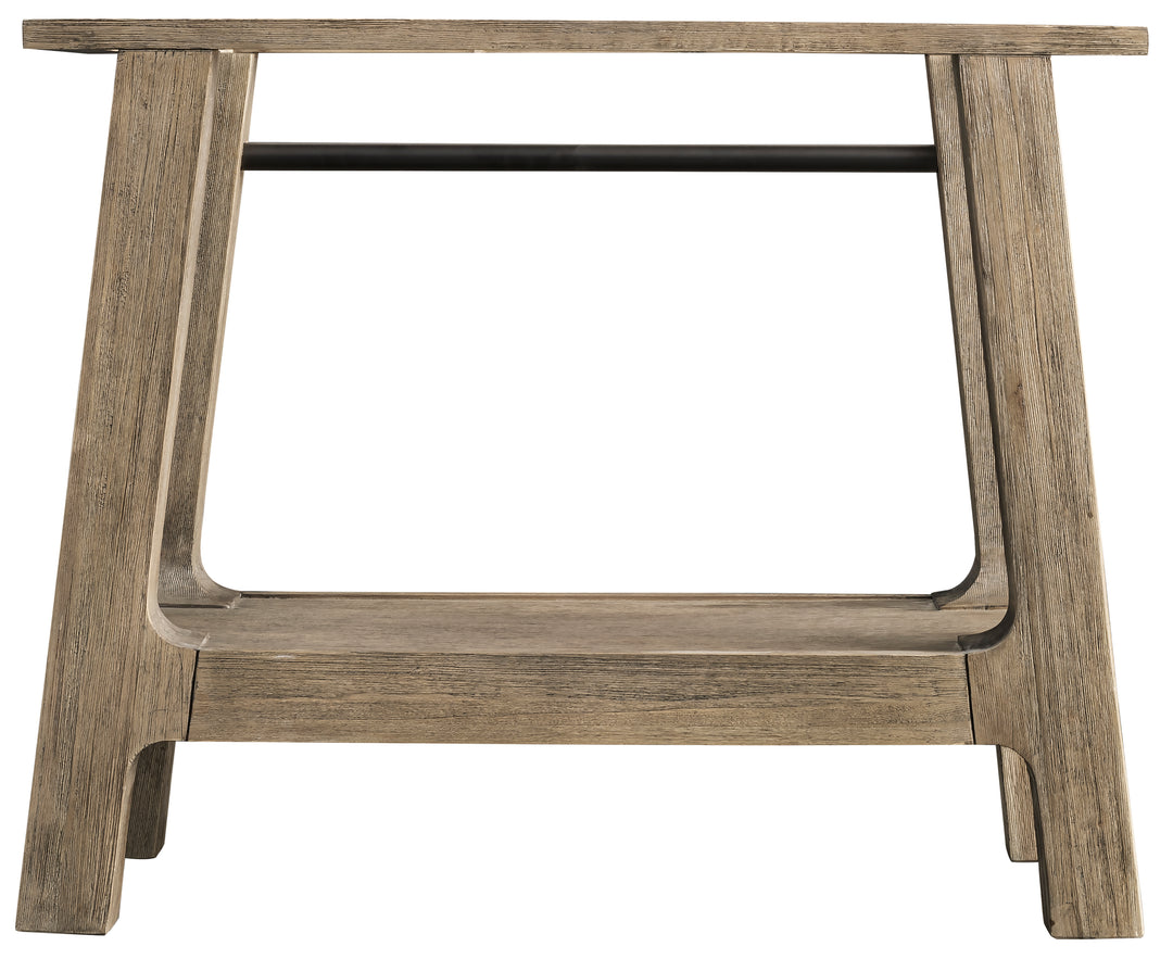 Auburn 36" Single Sink Console, Weathered Timber w/ Black Matte Mineral Composite Stone Top