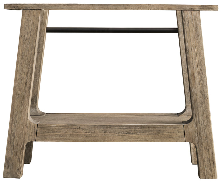 Auburn 36" Single Sink Console, Weathered Timber w/ Glossy White Mineral Composite Stone Top