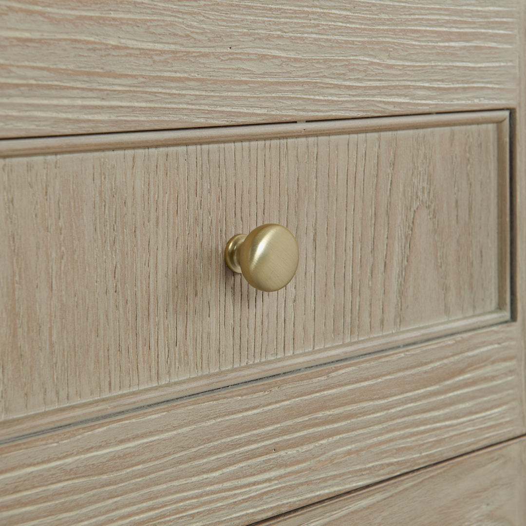 Breckenridge Linen Cabinet, Whitewashed Oak