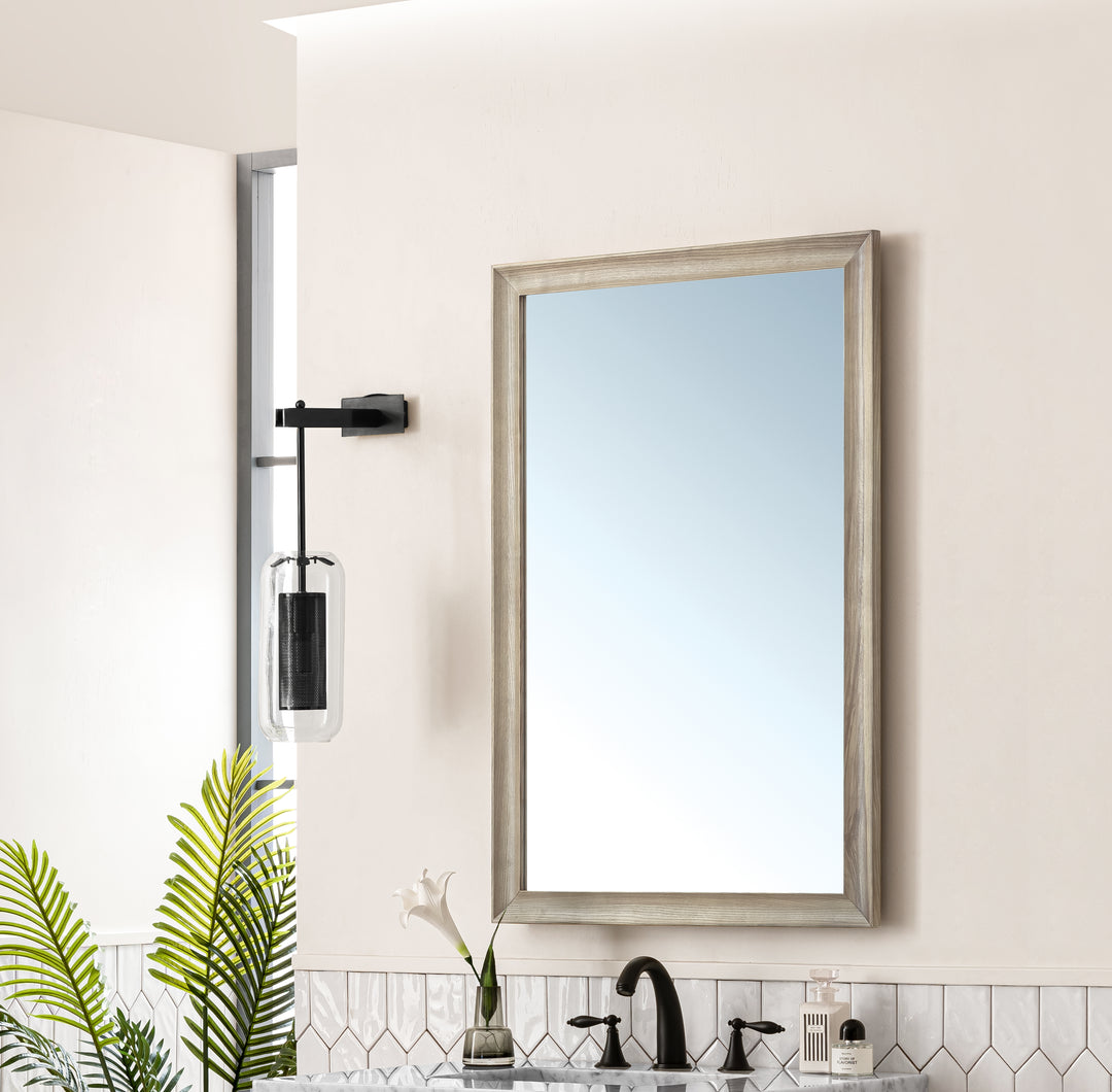 Glenbrooke 26" Mirror, Whitewashed Oak