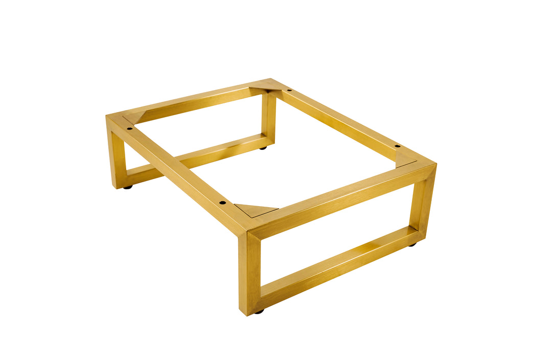 Chianti 20" Stainless Steel Base, Champagne Brass