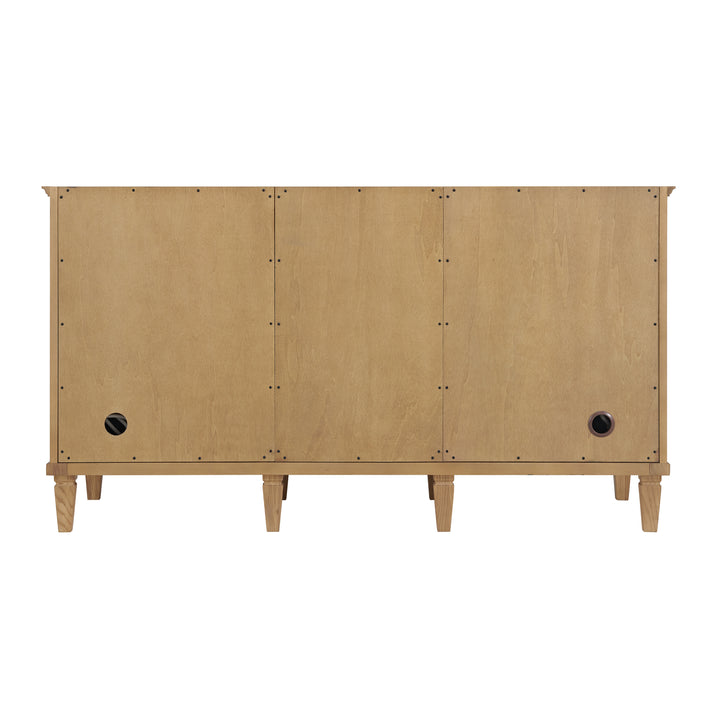 Lorelai 60" Double Vanity, Light Natural Oak w/ 3 CM Eternal Jasmine Pearl Silestone Top