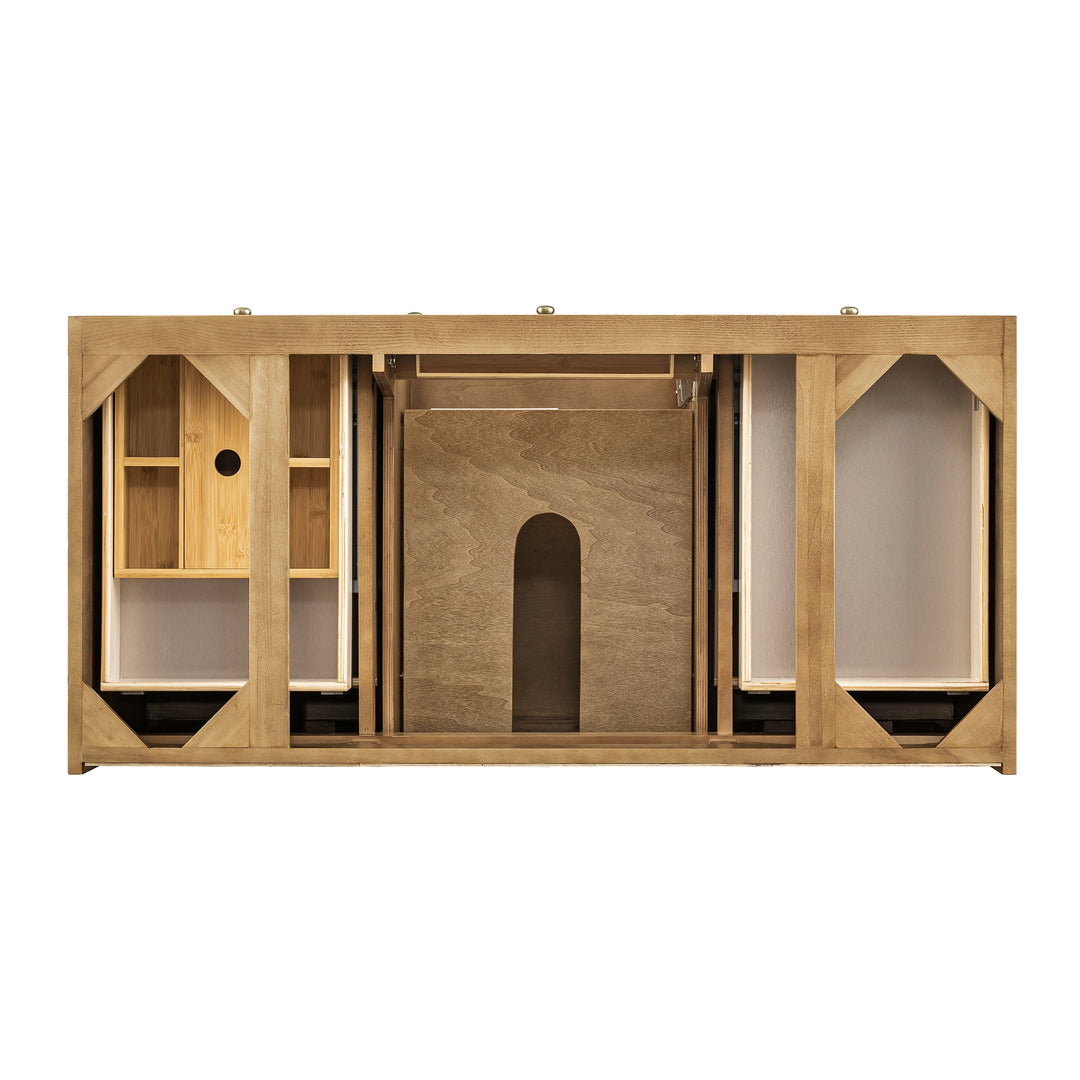 Laurent 48" Single Vanity, Light Natural Oak w/ 3 CM Eternal Marfil Top