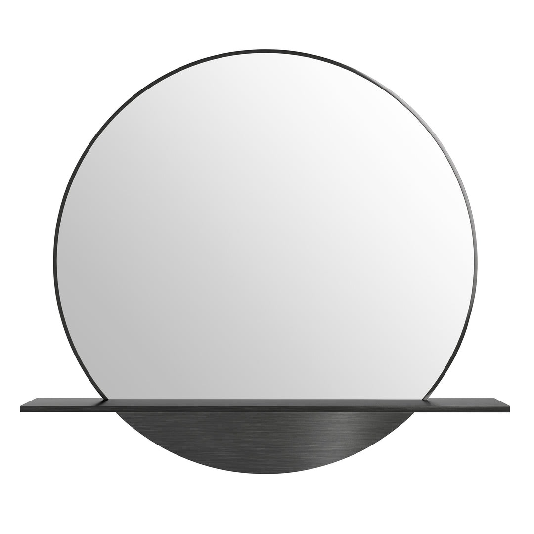 Platform 24" Mirror, Modern Iron