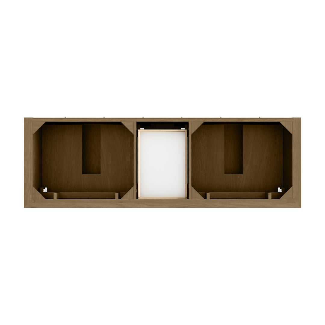 Brookfield 72" Double Vanity, Honey Oak