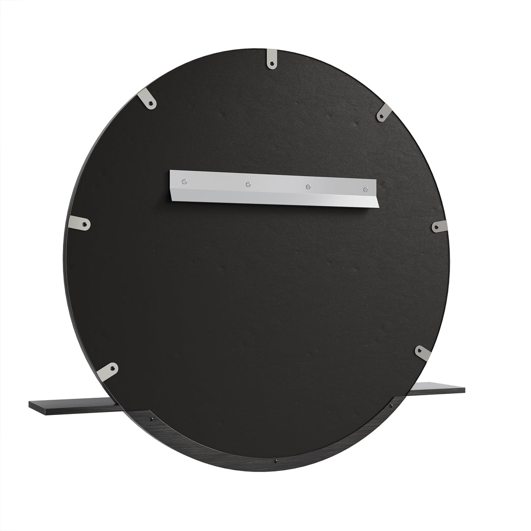 Platform 24" Mirror, Modern Iron