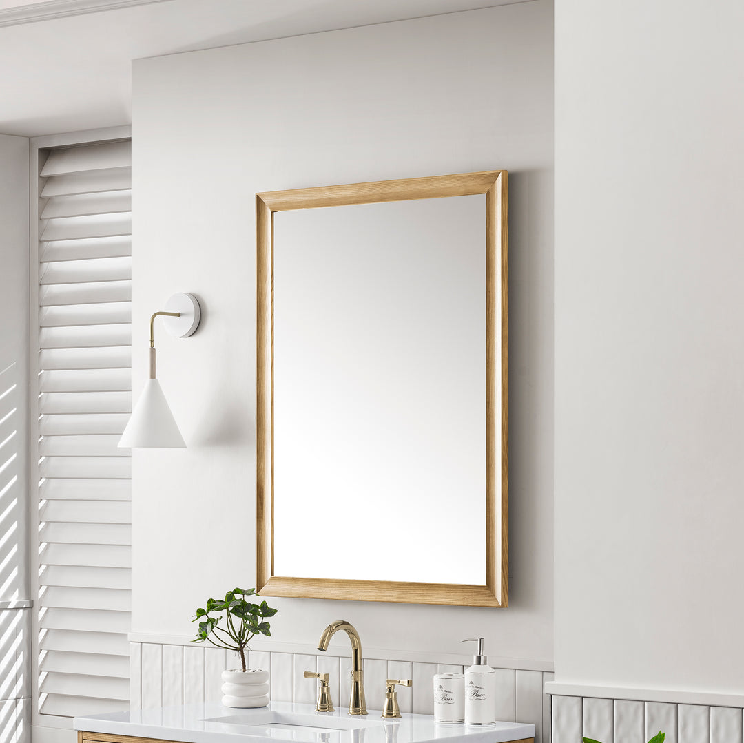 Glenbrooke 30" Mirror, Light Natural Oak