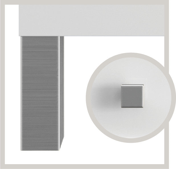 Part: Chicago Knobs and Legs Set for V72"  in Brushed Nickel