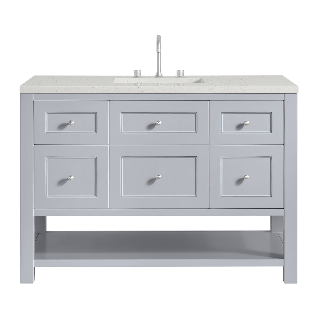 Breckenridge 48" Single Vanity, Serenity Blue, w/ 3 CM Lime Delight Quartz Top