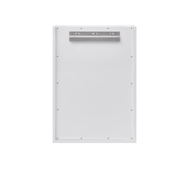 Chianti 20" Single Vanity, Glossy White w/ White Glossy Composite Stone Top