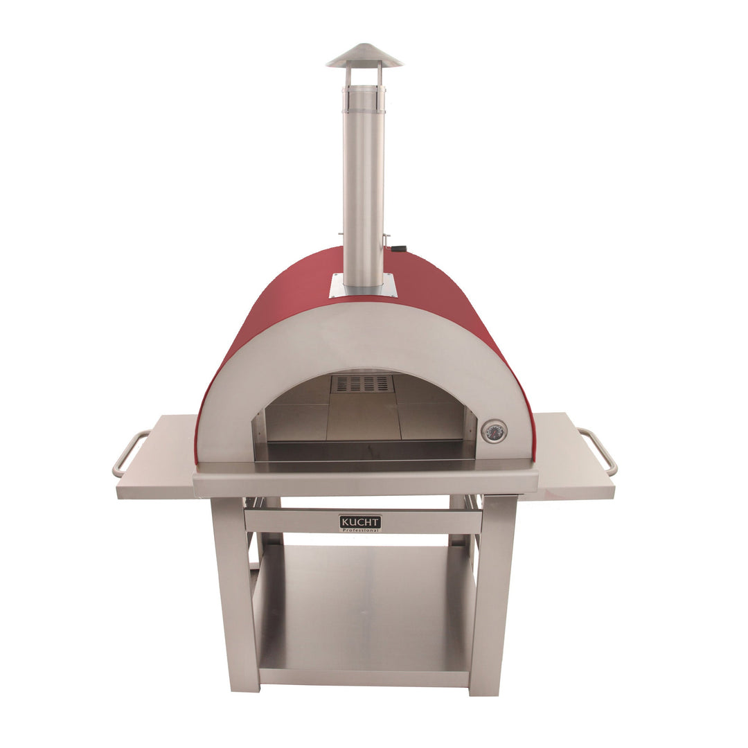 VENICE Outdoor Wood Fired Pizza Oven in Red