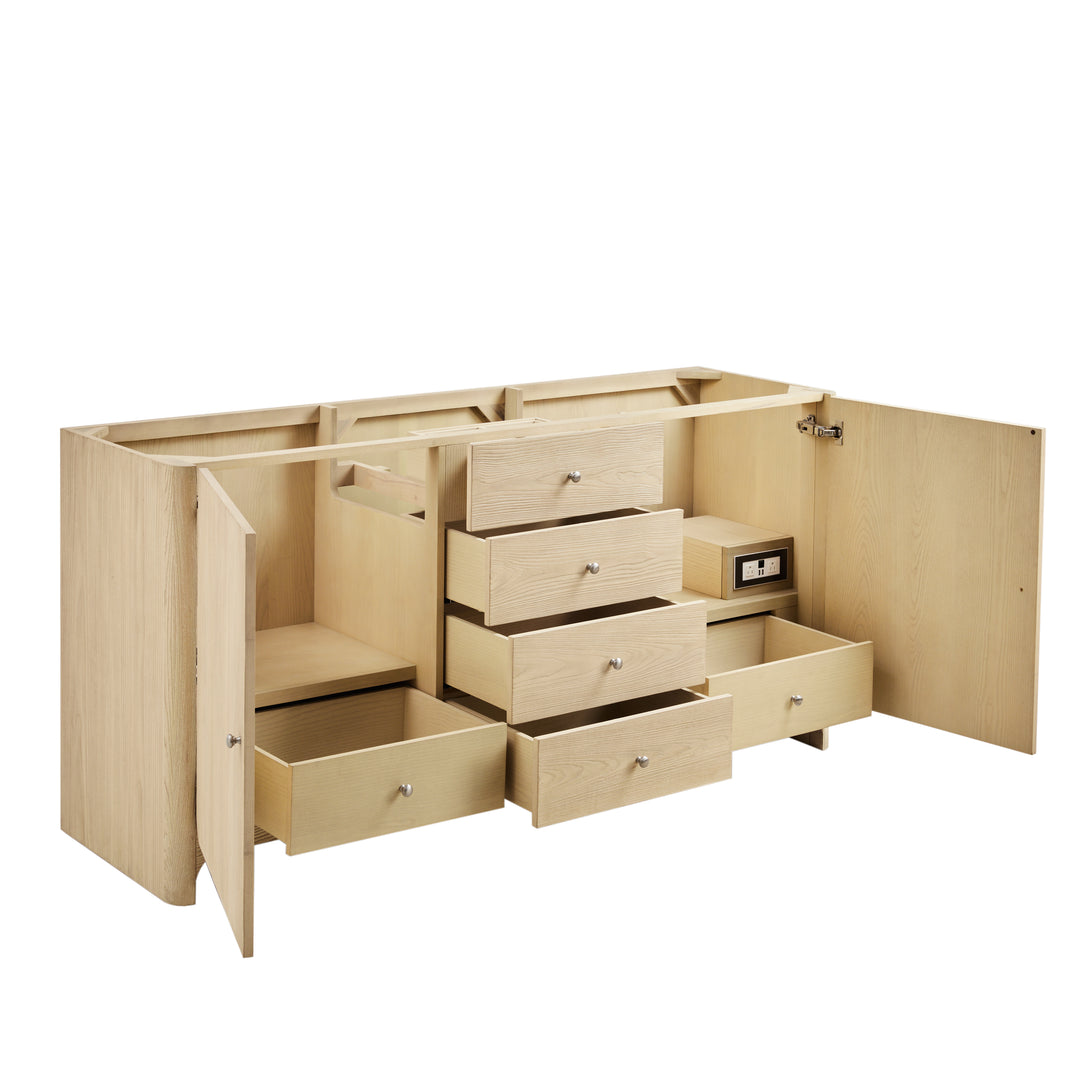 Gracyn 72" Double Vanity, Coastal Driftwood