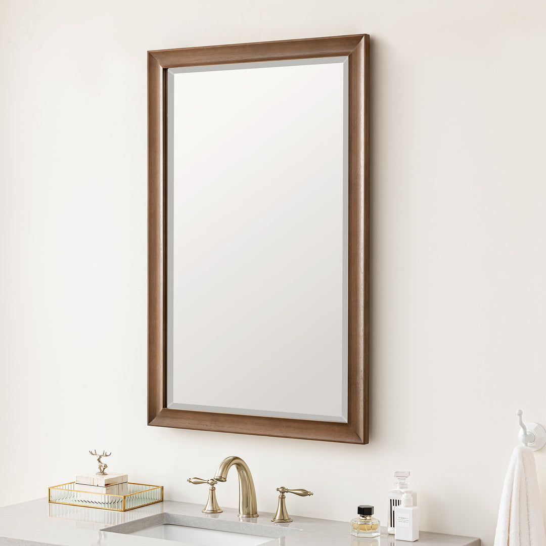 Glenbrooke 26" Mirror, Whitewashed Walnut