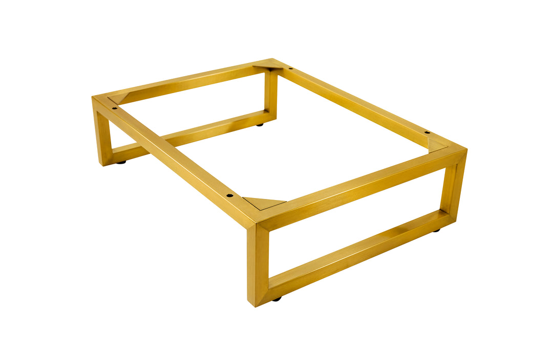 Chianti 24" Stainless Steel Base, Champagne Brass