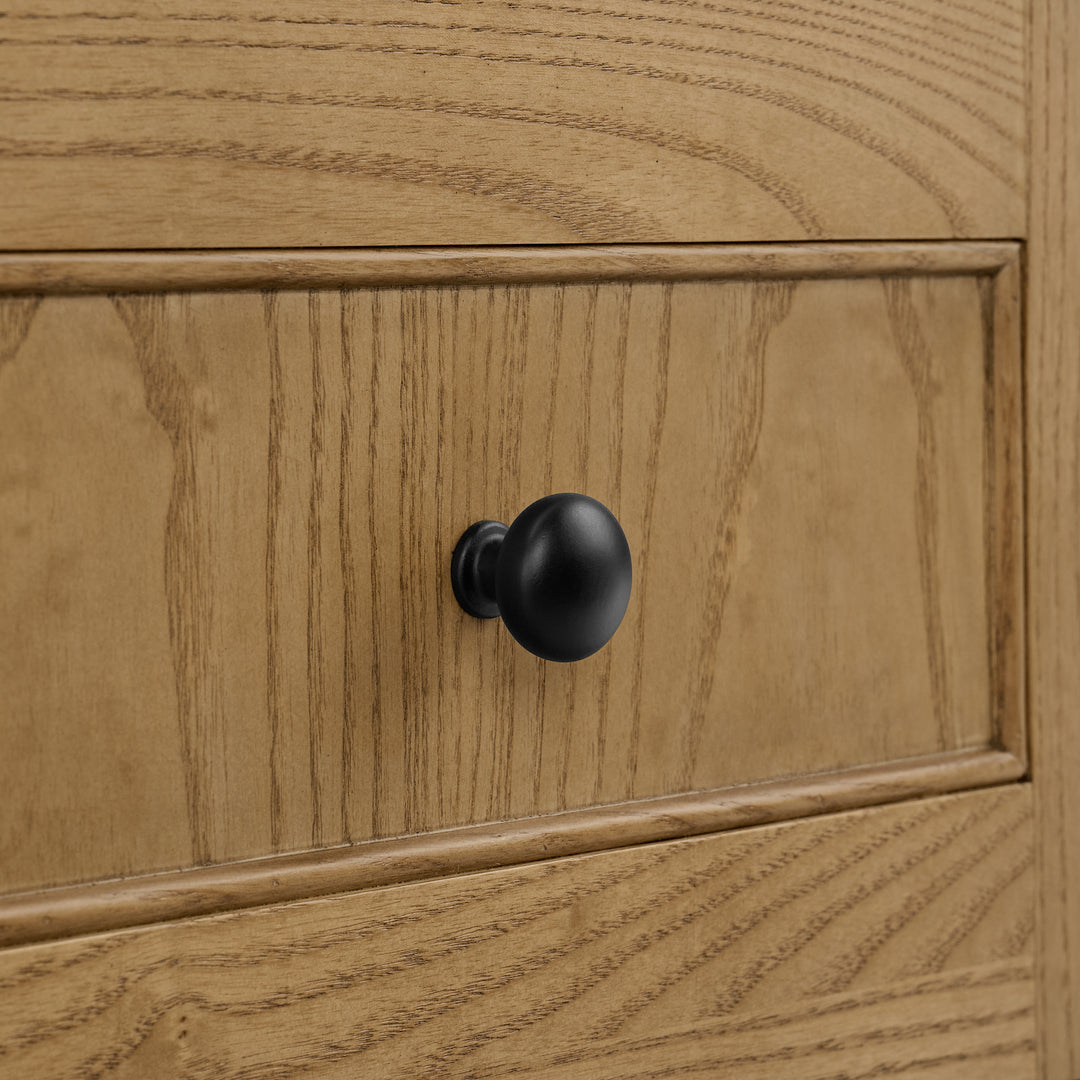 Breckenridge 60" Double Vanity, Light Natural Oak, w/ 3 CM Arctic Fall Solid Surface Top