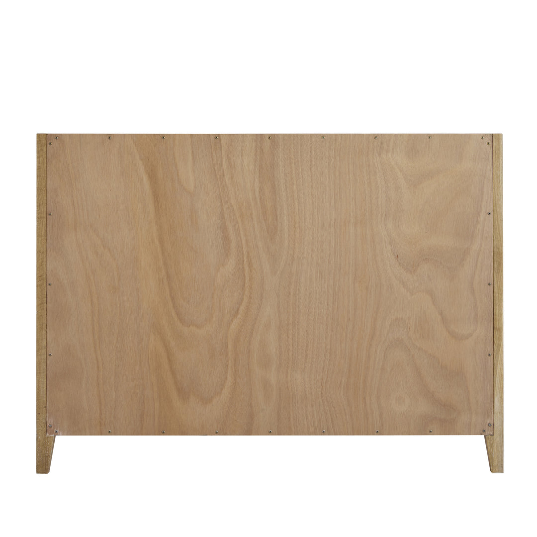 Celeste 48" Single Vanity, Sunwashed Oak with Embossed Shagreen w/ 3 CM Arctic Fall Solid Surface Top