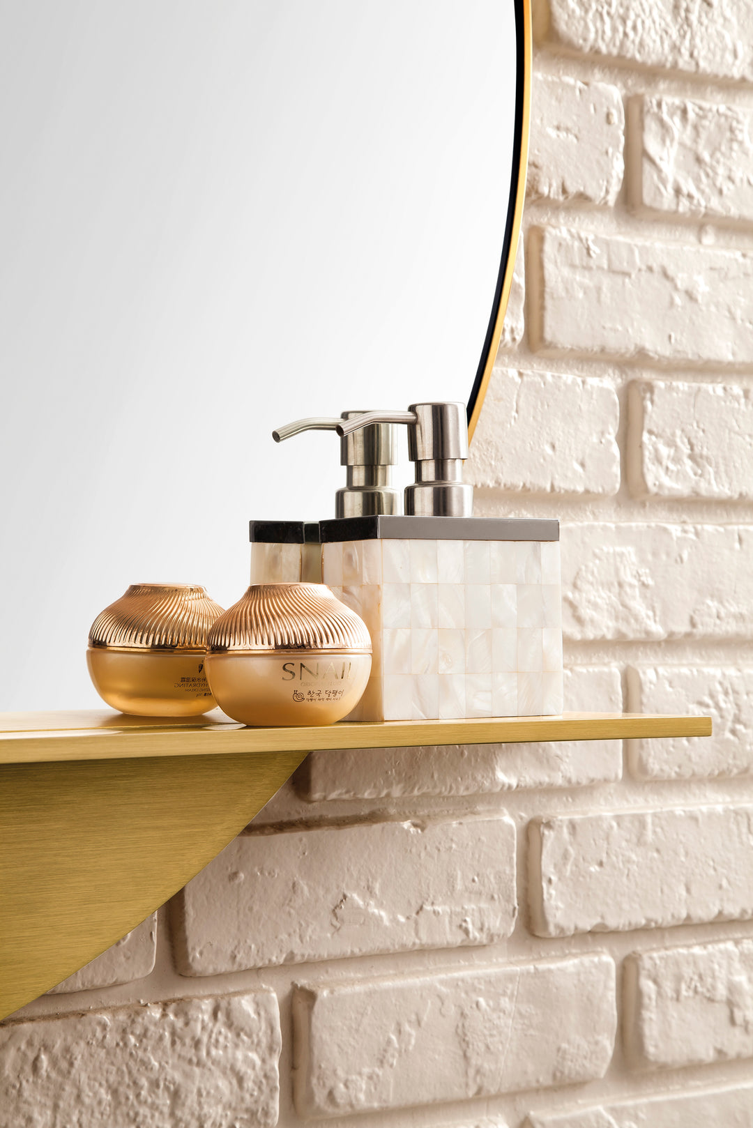 Platform 36" Mirror, Radiant Gold