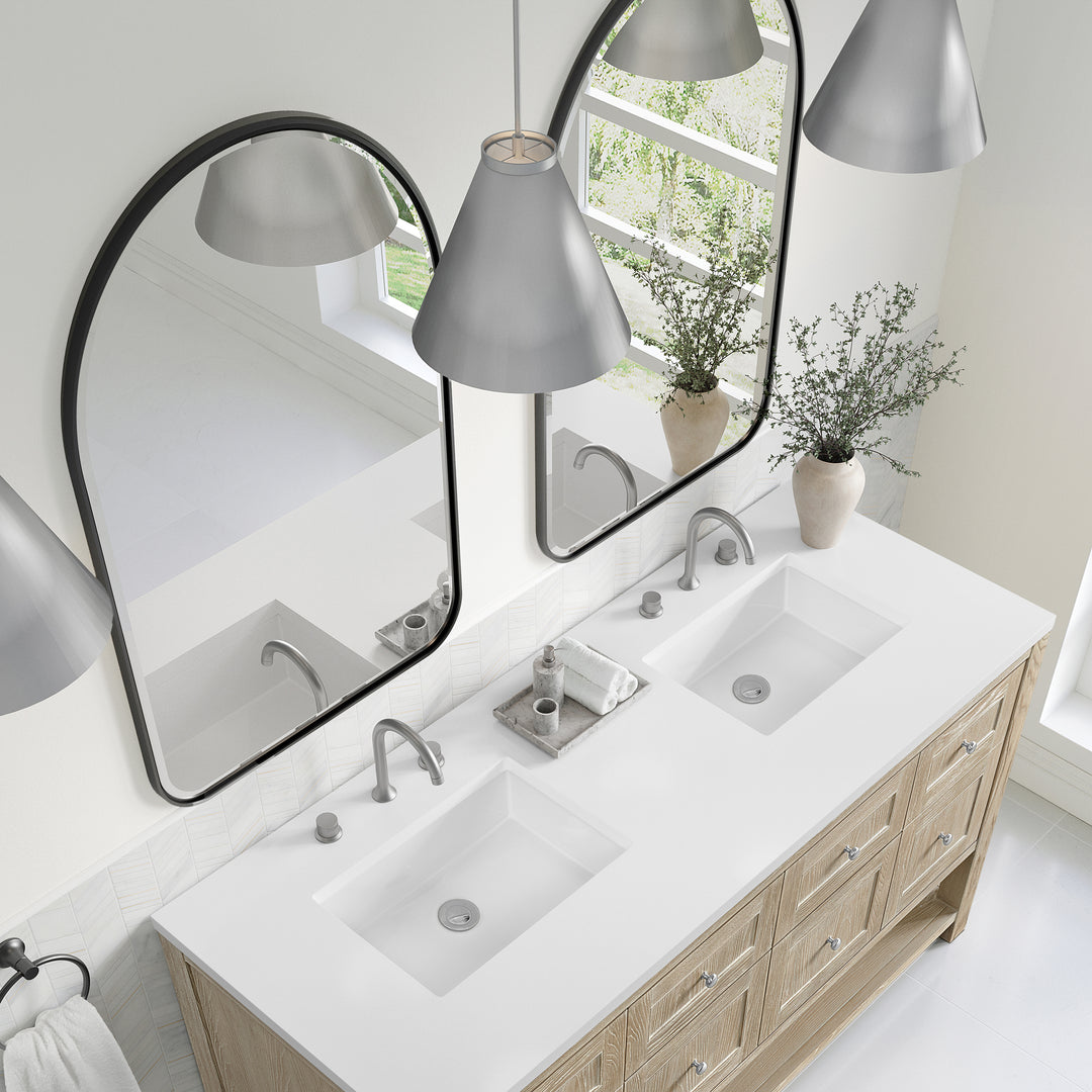 Rohe 24" Arched Mirror, Matte Black