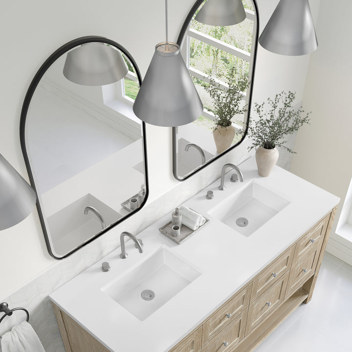 Rohe 24" Arched Mirror, Matte Black