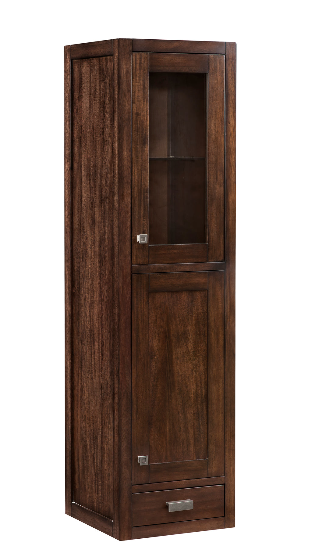 Addison 15" D Grand Tower Hutch - Right, Mid-Century Acacia