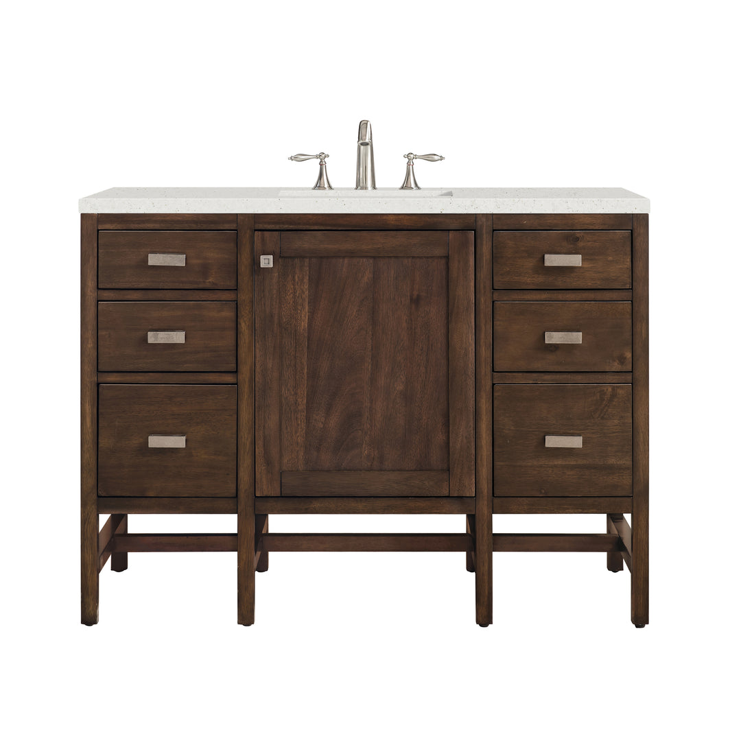 Addison 48" Single Vanity, Mid-Century Acacia w/ 3 CM Lime Delight Silestone Top