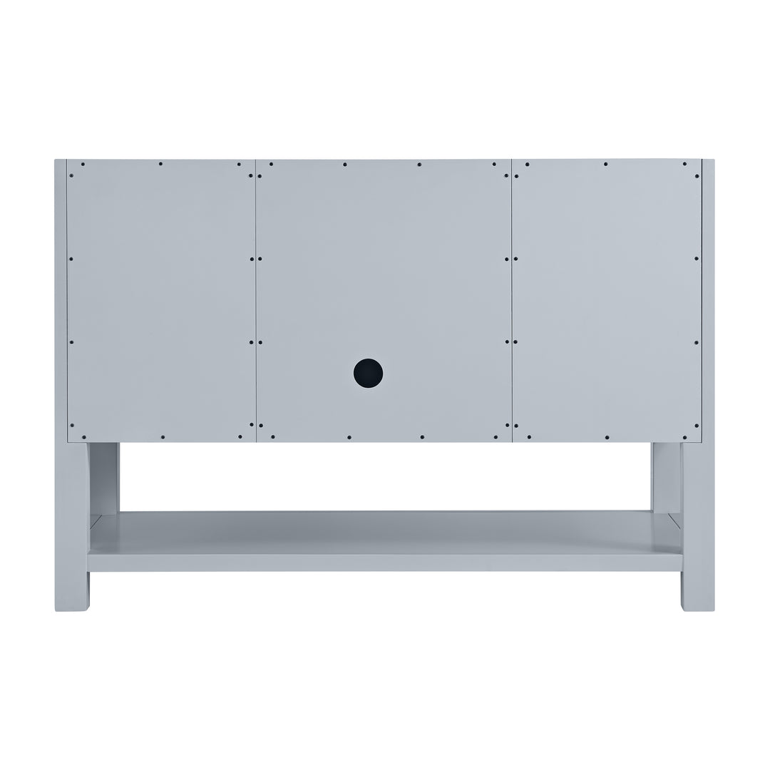 Breckenridge 48" Single Vanity, Serenity Blue, w/ 3 CM Ethereal Noctis Quartz Top