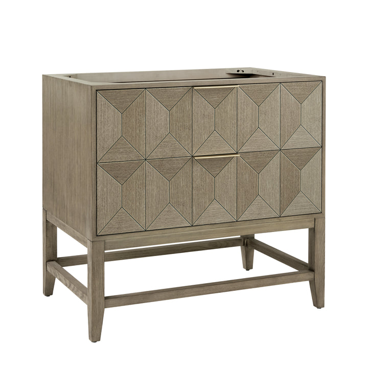 Emmeline 36" Single Vanity Cabinet, Pebble Oak