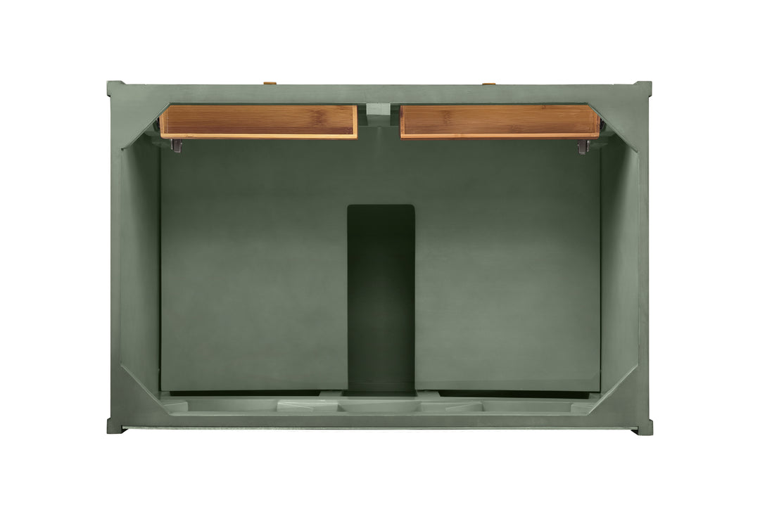 Chicago 36" Single Vanity, Smokey Celadon, w/ 3 CM Ethereal Noctis Silestone® Top