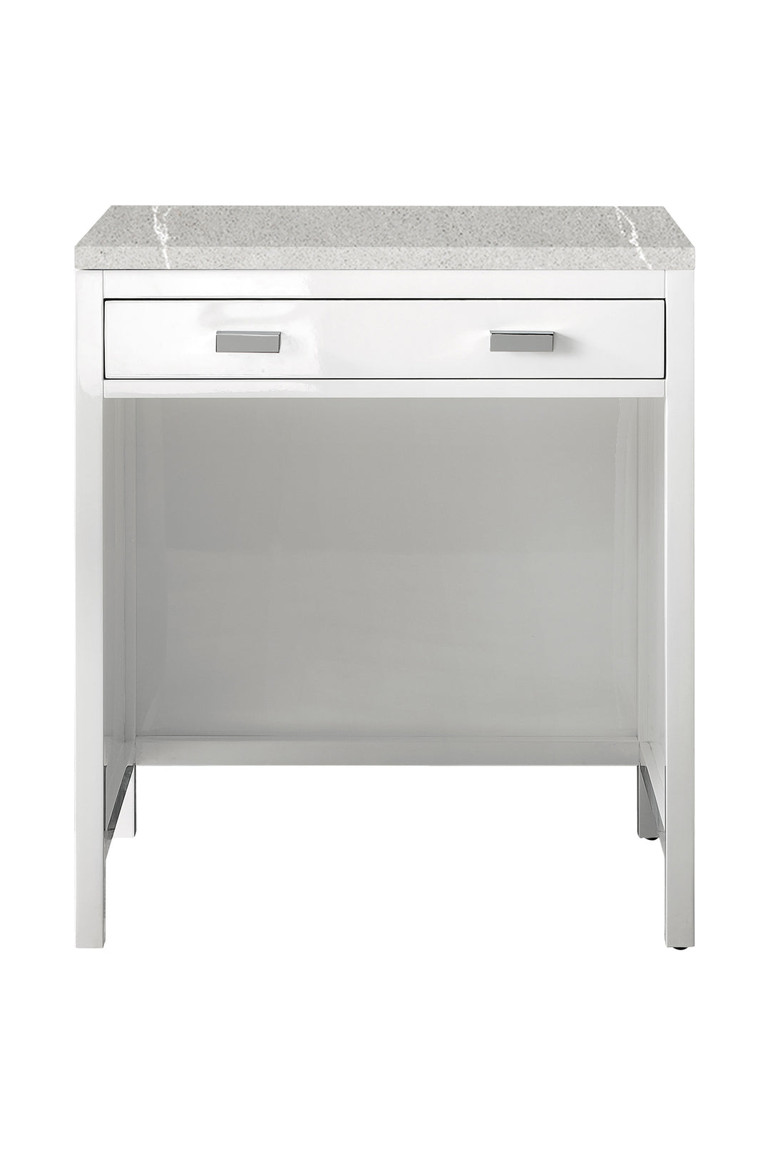 Addison 30" Countertop Unit, Glossy White w/ 3 CM Eternal Serena Top