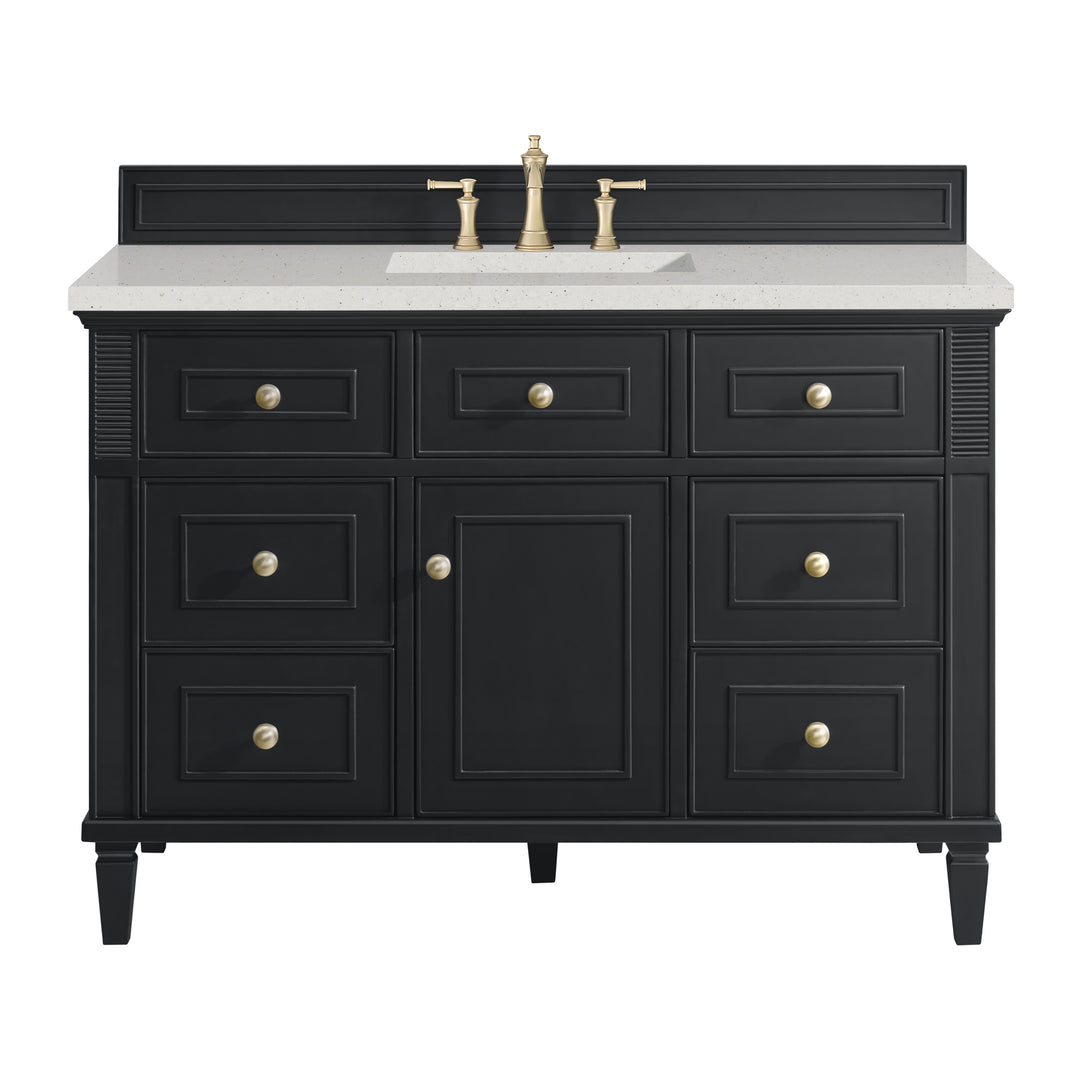 Lorelai 48" Single Vanity, Black Onyx w/ 3 CM Lime Delight Silestone Top